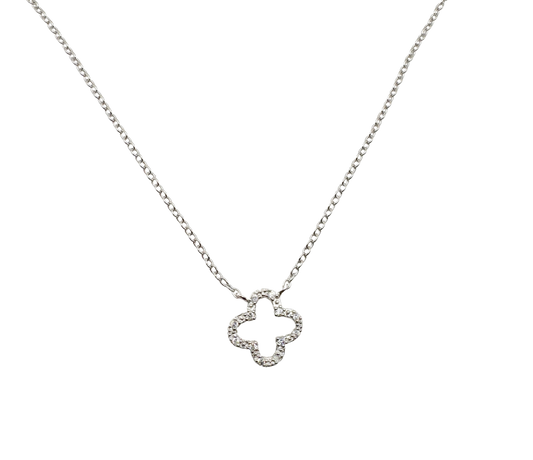 CZ Clover Necklace