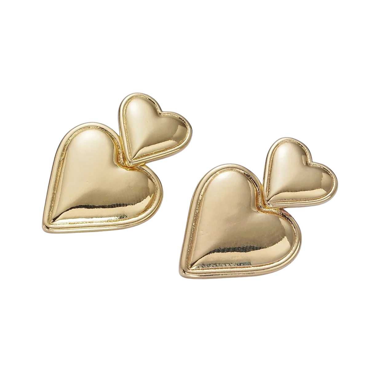 Dual Heart Studs