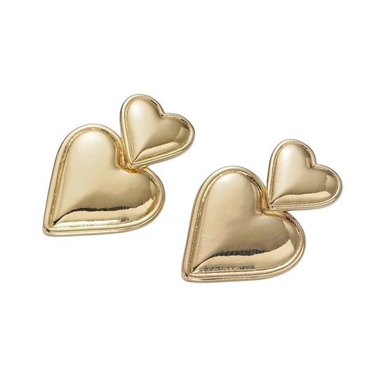 Dual Heart Studs