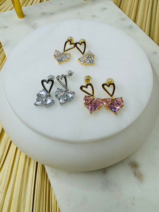 Bella Heart Earrings