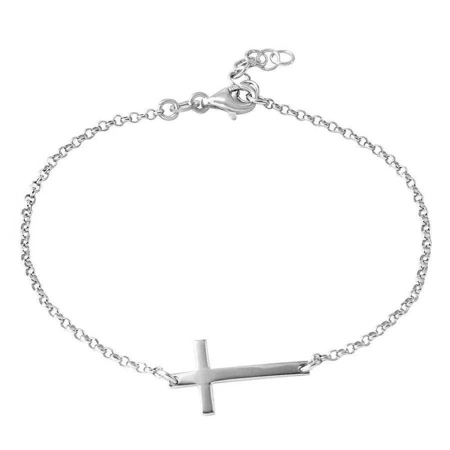 Lani Slanted Cross Bracelet