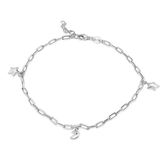 Paperclip Stars Anklet