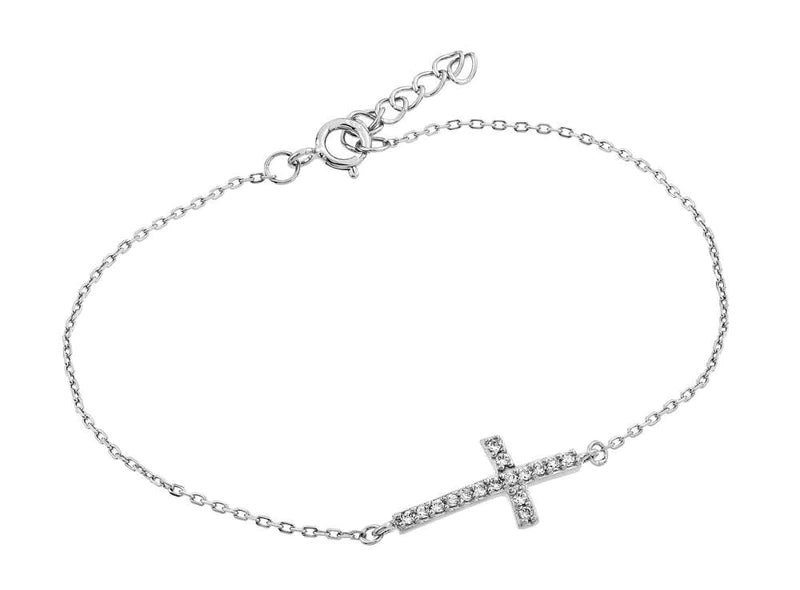 Studded Cross Bracelet